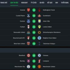 Vebo – Xem lịch thi đấu bóng đá dễ như lật tay, fan Premier League càng không thể bỏ lỡ