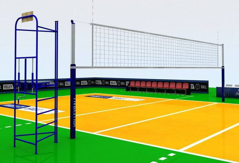 Lưới bóng chuyền đúng chuẩn giúp trận đấu công bằng và hỗ trợ người chơi thể hiện kỹ thuật. 