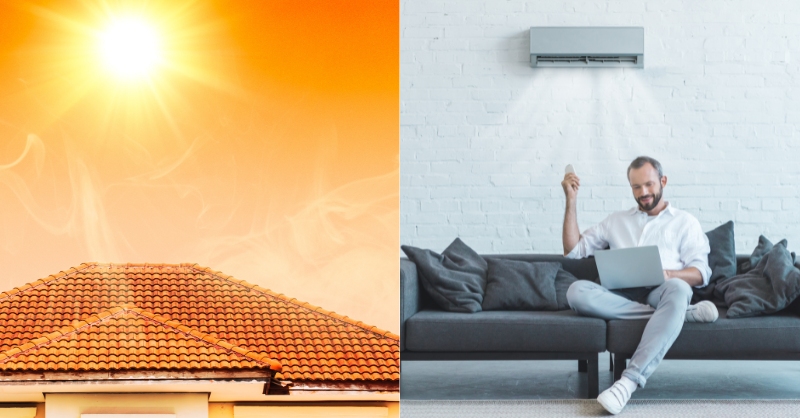 Thiết bị điện, ánh nắng, nhiều người trong phòng đều làm điều hòa phải hoạt động vất vả hơn. 