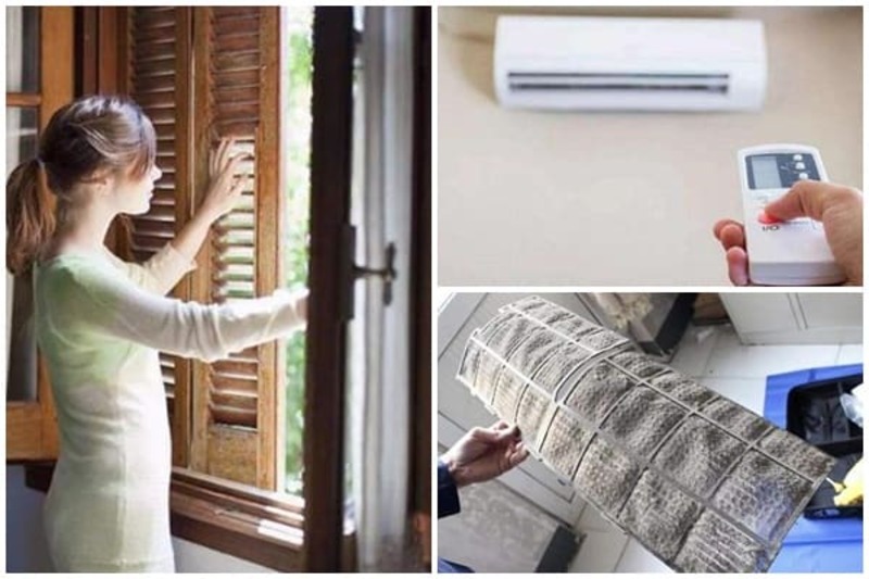 Phòng không kín, quá đông người hoặc quá nhiều thiết bị sinh nhiệt có thể làm điều hòa kém mát. 