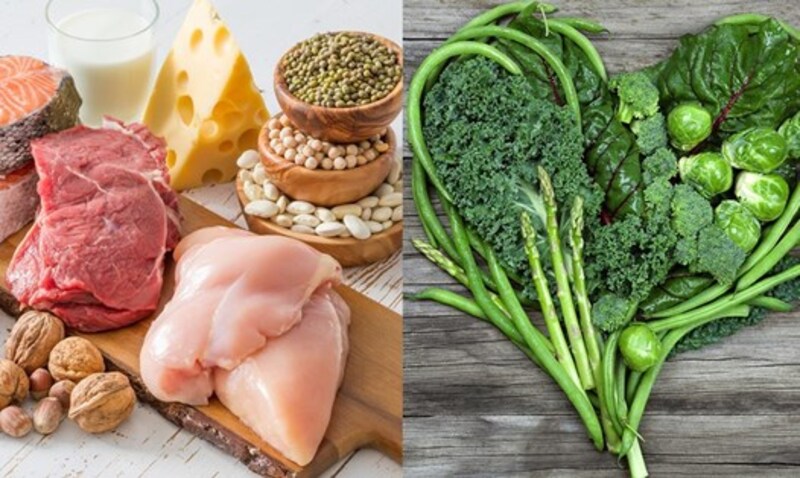 Rau xanh, protein nạc và chất béo tốt giúp bữa ăn đủ chất mà vẫn hỗ trợ kiểm soát đường huyết. 